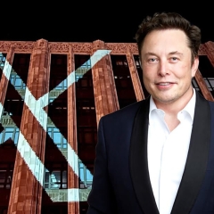 Elon Musk-a'n Twitter logo a thlak! Blue Bird aiah 'X'