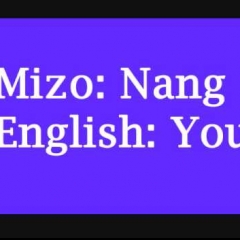 English leh Mizo a l