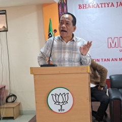 Kuhva chungchanga Mizoram sawrkar dinhmun chu muhil der kaihthawh tum anga a ni - BJP State President