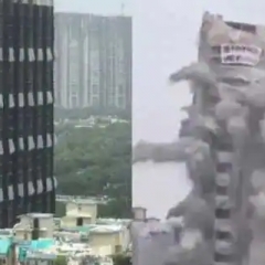 Noida Twin Tower Demolition : Supertech company ten flat leitute hnenah sum pelet dawn