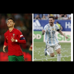 Player ropui pahnihin an ram chakpui; Messi: goal 5, Ronaldo: goal 2