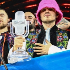 Ukraine drone lei nan Eurovision trophy lilam